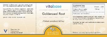 Vitabase Goldenseal Root 520 mg - supplement