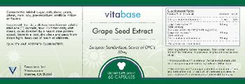 Vitabase Grape Seed Extract 50 mg - supplement