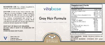 Vitabase Gray Hair Formula - supplement