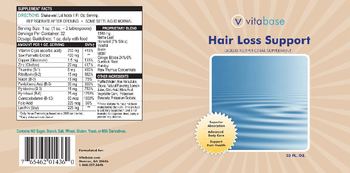 Vitabase Hair Loss Support - liquid nutritional supplement