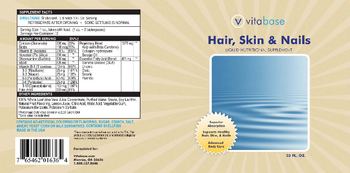 Vitabase Hair, Skin & Nails - liquid nutritional supplement