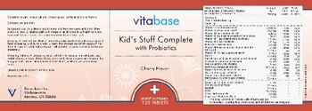 Vitabase Kid's Stuff Complete With Probiotics Cherry Flavor - supplement