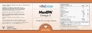 Vitabase MaxEPA Omega-3 1000 mg - supplement