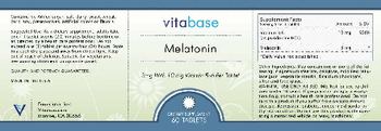 Vitabase Melatonin 3 mg - supplement
