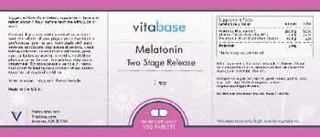 Vitabase Melatonin Two Stage Release 1 mg - supplement