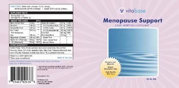 Vitabase Menopause Support - liquid nutritional supplement