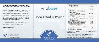 Vitabase Men's Virility Power - supplement