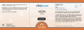 Vitabase MSM 1000 mg - supplement