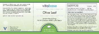 Vitabase Olive Leaf - supplement