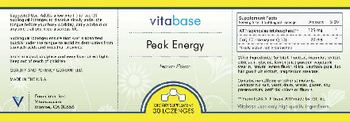 Vitabase Peak Energy Lemon Flavor - supplement