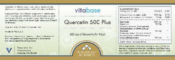Vitabase Quercetin 500 Plus - supplement