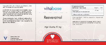 Vitabase Resveratrol High Quality 50 mg - supplement