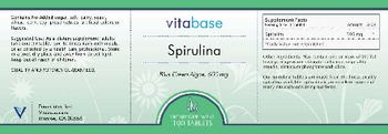 Vitabase Spirulina 500 mg - supplement