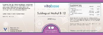 Vitabase Sublingual Methyl B-12 - supplement