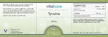 Vitabase Tyrosine - supplement