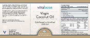 Vitabase Virgin Coconut Oil - supplement