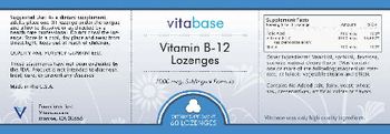 Vitabase Vitamin B-12 Lozenges 1000 mcg - supplement