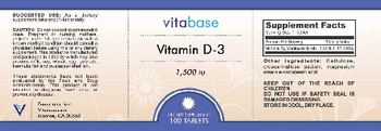 Vitabase Vitamin D-3 1,500 IU - supplement