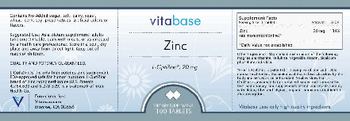 Vitabase Zinc 20 mg - supplement