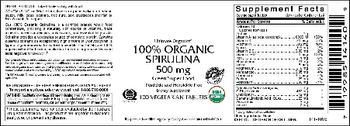 Vitamer Laboratories 100% Organic Spirulina 500 mg - supplement