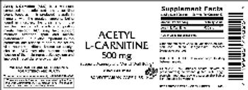 Vitamer Laboratories Acetyl L-Carnitine 500 mg - supplement