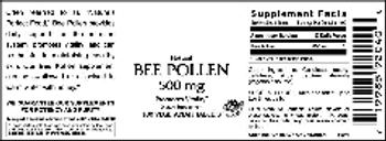 Vitamer Laboratories Bee Pollen 500 mg - supplement