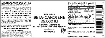 VitaCeutical Labs Beta-Carotene 25,000 IU - supplement