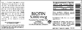 VitaCeutical Labs Biotin 5,000 mcg - supplement