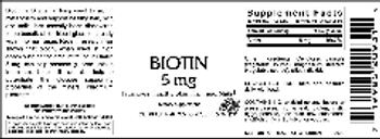 VitaCeutical Labs Biotin 5 mg - supplement