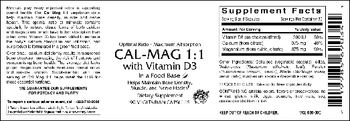Vitamer Laboratories Cal-Mag 1:1 With Vitamin D3 - supplement