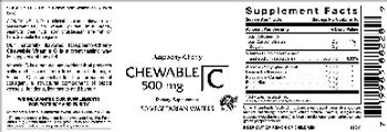 VitaCeutical Labs Chewable C 500 mg Raspberry-Cherry - supplement