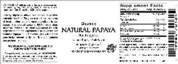 Vitamer Laboratories Chewable Natural Papaya Natural Tropical Fruit Flavor - supplement