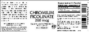 Vitamer Laboratories Chromium Picolinate 200 mcg - supplement