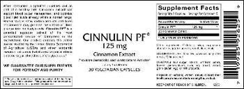 VitaCeutical Labs Cinnulin PF 125 mg - supplement