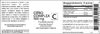 VitaCeutical Labs Citro Complex C 500 mg - supplement