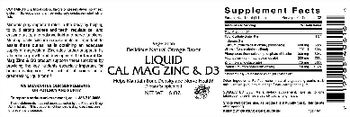 VitaCeutical Labs Delicious Natural Orange Flavor Liquid Cal Mag Zinc & D3 - supplement