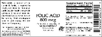 Vitamer Laboratories Folic Acid 800 mcg - supplement