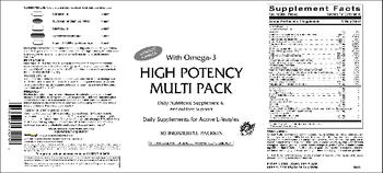 Vitamer Laboratories High Potency Multi Pack - daily nutritional supplement antioxidant support