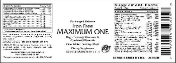 VitaCeutical Labs Iron Free Maximum One - supplement