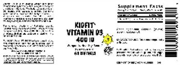 VitaCeutical Labs Kidfit Vitamin D3 400 IU - these statements have not been evaluated by the food and drug administration this product is not int