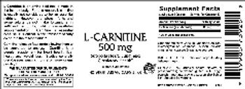 Vitamer Laboratories L-Carnitine 500 mg - supplement