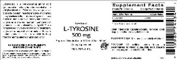 Vitamer Laboratories L-Tyrosine 500 mg - supplement