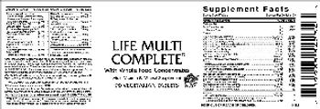 Vitamer Laboratories Life Multi Complete - multivitamin mineral supplement