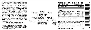 VitaCeutical Labs Liquid Cal Mag Zinc Natural Orange Flavor - supplement