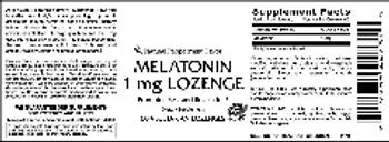 Vitamer Laboratories Melatonin 1 mg Lozenge Natural Peppermint Flavor - supplement