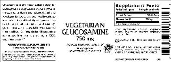Vitamer Laboratories Vegetarian Glucosamine 750 mg - supplement
