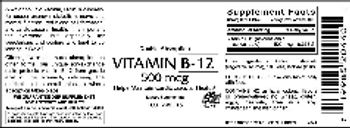 VitaCeutical Labs Vitamin B-12 500 mcg - supplement
