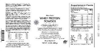 VitaCeutical Labs Whey Protein Powder Natural Vanilla Flavor - supplement