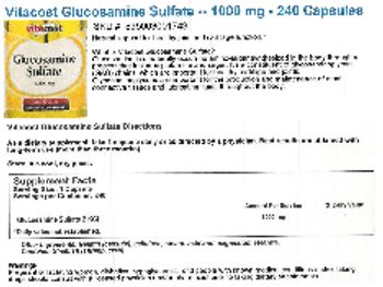 Vitacost Glucosamine Sulfate 1,000 mg - supplement
