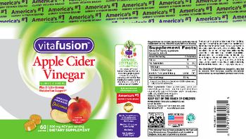 Vitafusion Apple Cider Vinegar Gummy Vitamins Natural Apple Cider Flavor - supplement